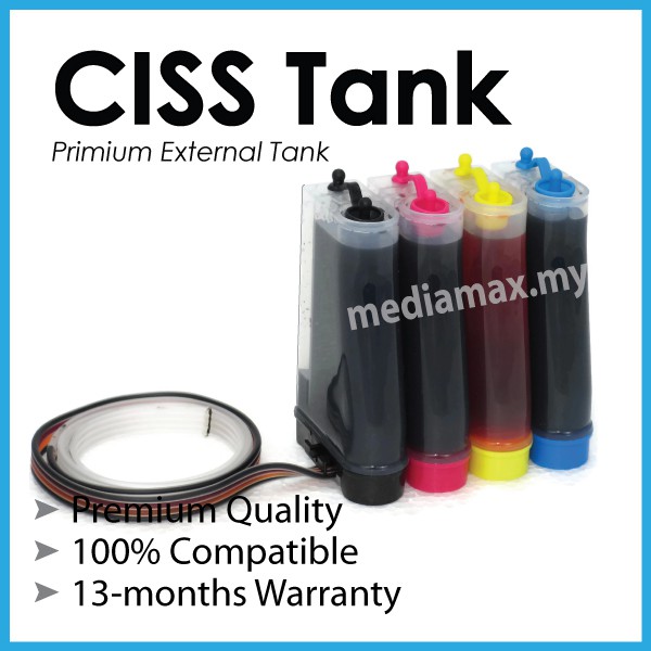 External Tank 4 Color CISS 100ml Printer Countinues Ink Supply System ...