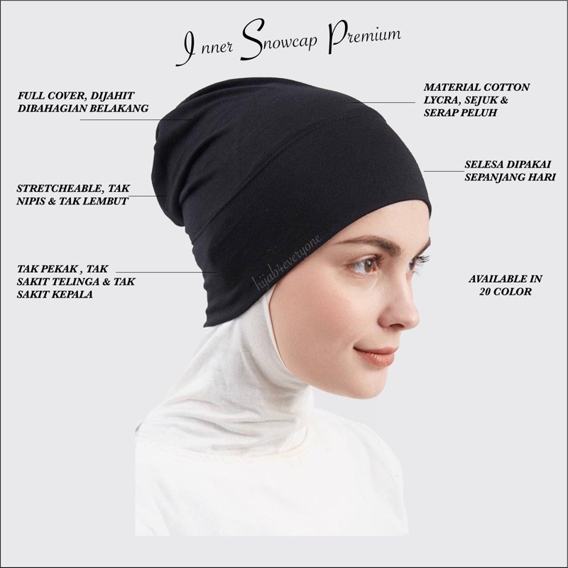 INNER SNOWCAP PREMIUM COTTON SEJUK | Shopee Malaysia