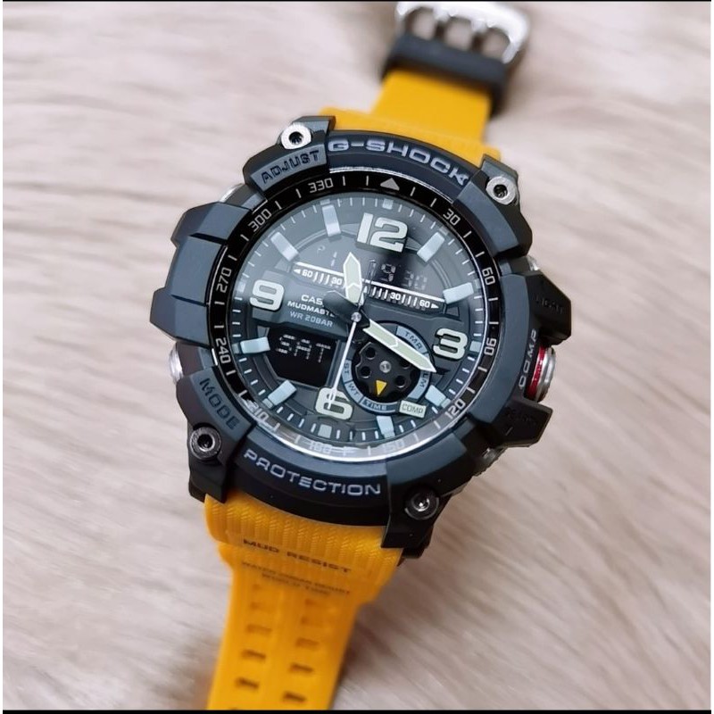 G shock hotsell mudmaster yellow strap