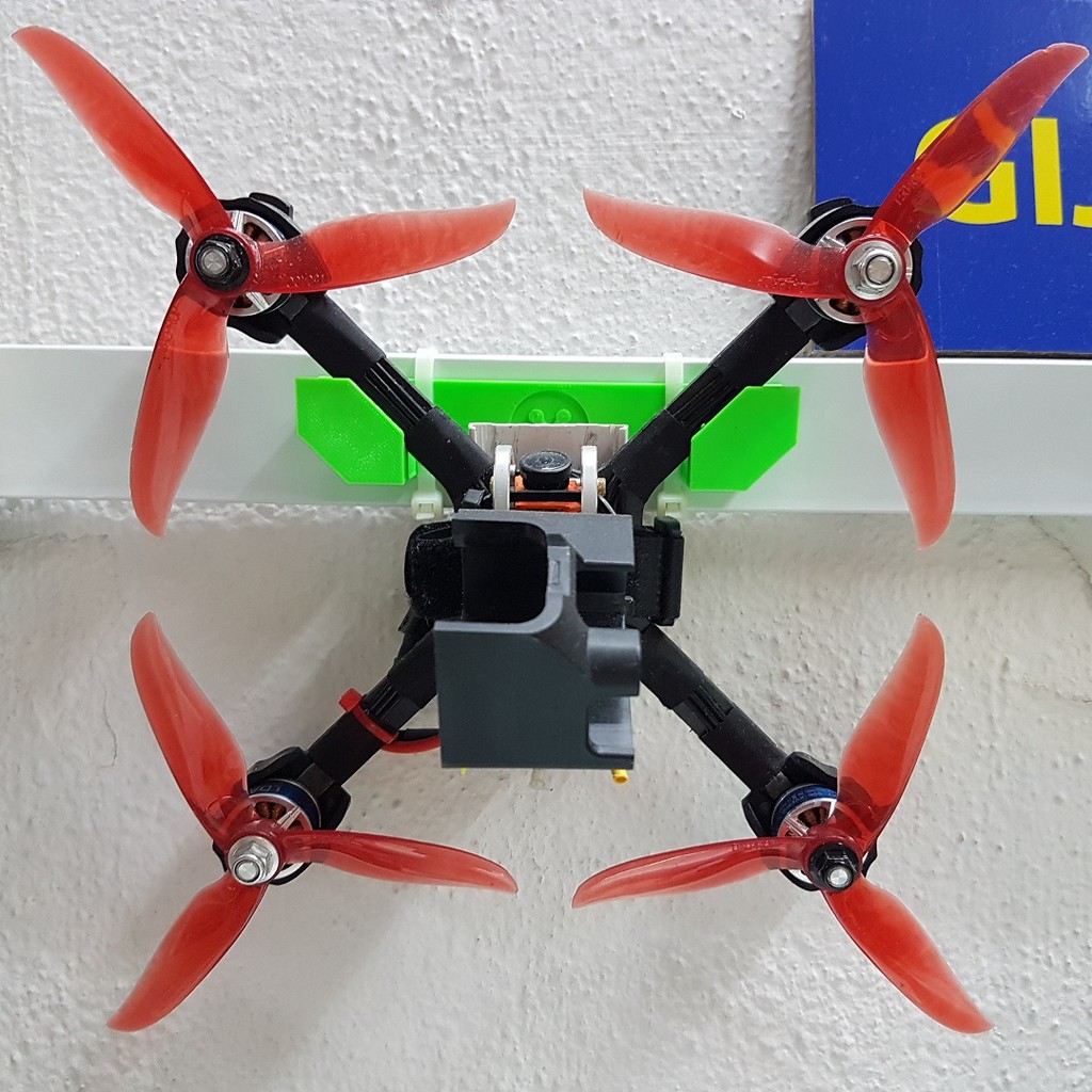 [GIJO] 3D Printed PLA Quadcopter Drone Wall Mount For 160250mm Class FPV Racing Drone Eachine