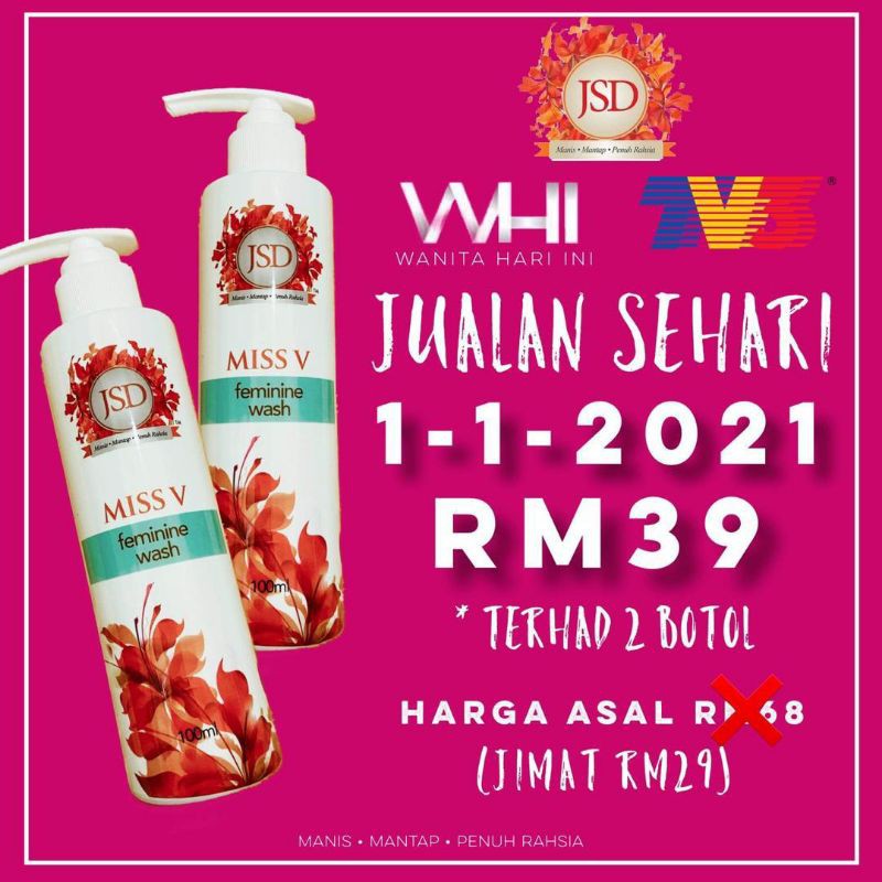 FEMININE WASH JSD(MISS V) Shopee Malaysia