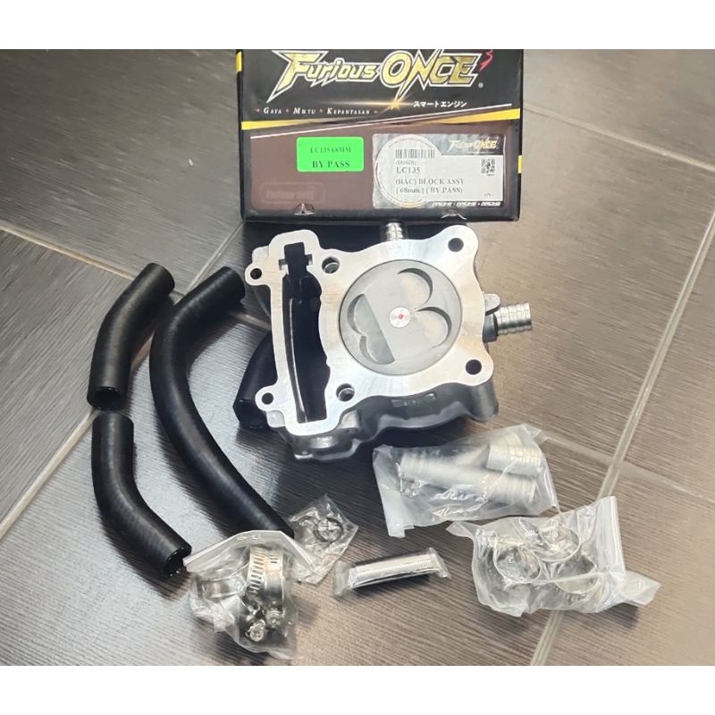Lc135 Racing Block 65mm 68mm By Pass Full Set Furious Once | Shopee ...