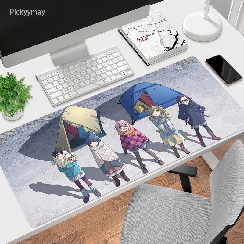 Large Gaming Mousepad Yuru Camp Anime Mouse Pad Computer Mouse Mat ...