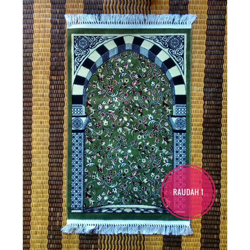 PREMIUM KARPET SEJADAH RAUDAH RAUDHAH MASJID NABAWI TEBAL | Shopee Malaysia