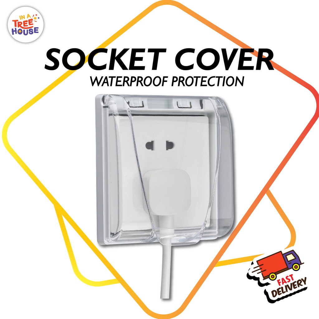 Inatreehouse. Waterproof Single Power Plug Cover, Outdoor Plug Cover