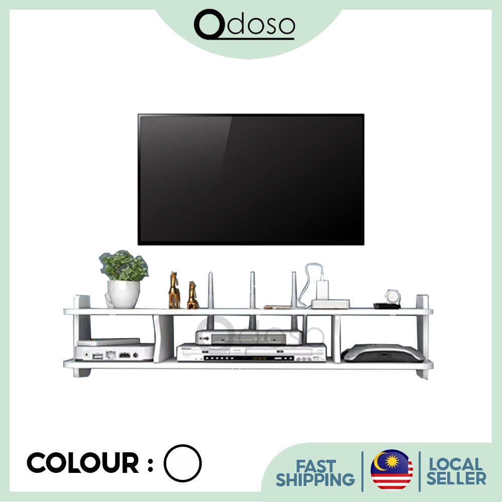 ODOSO WF020 TV Wall SetTop Box Rack Router Storage Box for TV Rack TV