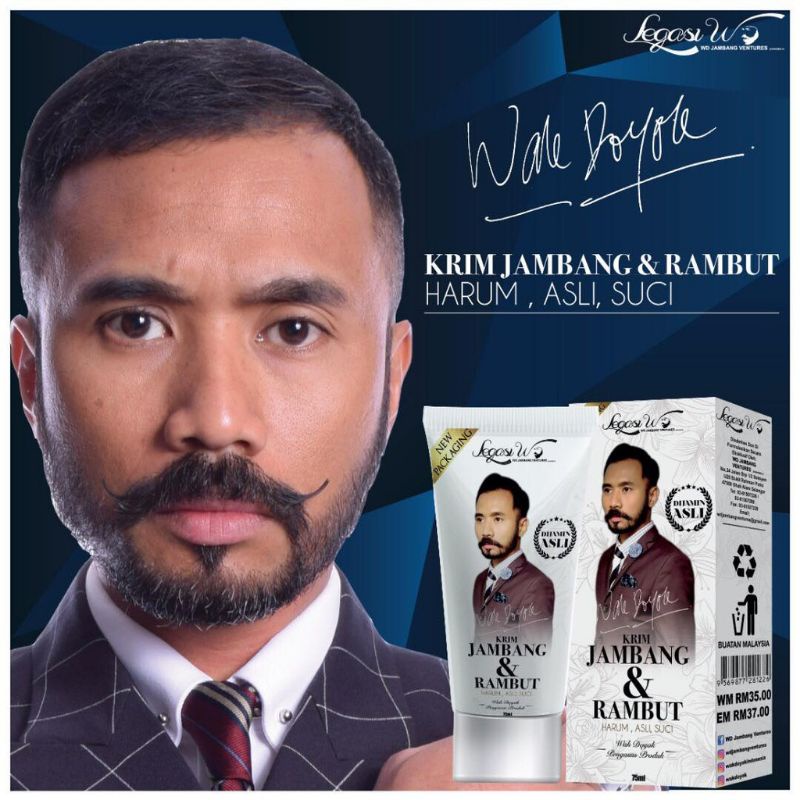 Krim Jambang Wak Doyok Original Ubat Jambang Penumbuh Rambut Minyak