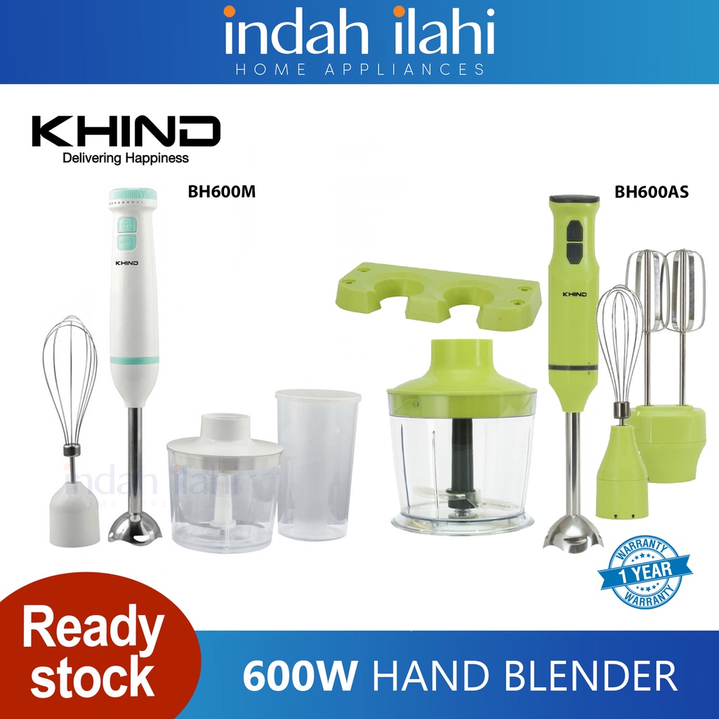 Khind Hand Blender Pengisar Tangan BH600M BH600AS Shopee Malaysia