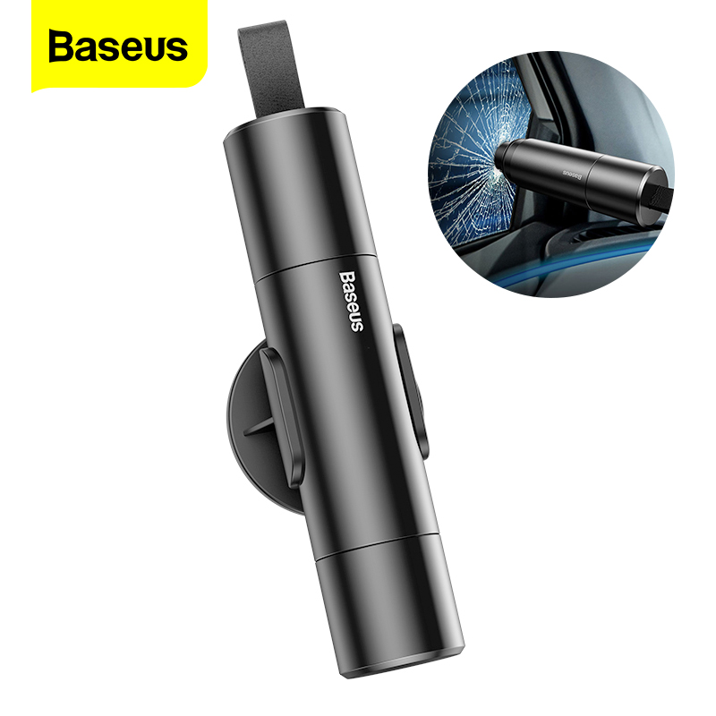 Baseus Car Safety Hammer Car Window Glass Breaker Auto Seat Belt Cutter