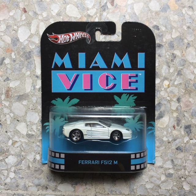 hot wheels hotwheels retro miami vice ferrari f512m | Shopee Malaysia
