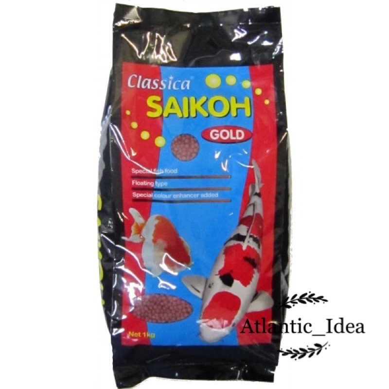 [ Ready Stock ] Classica Saikoh Gold 1kg Colour Enhancing Floating Fish Food ( M Size ) Shopee