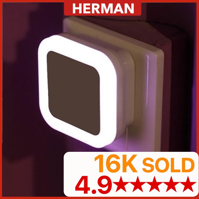 Ready Stock Herman 😍 Lampu Tidur Auto Motion Sensor Led Night Light 