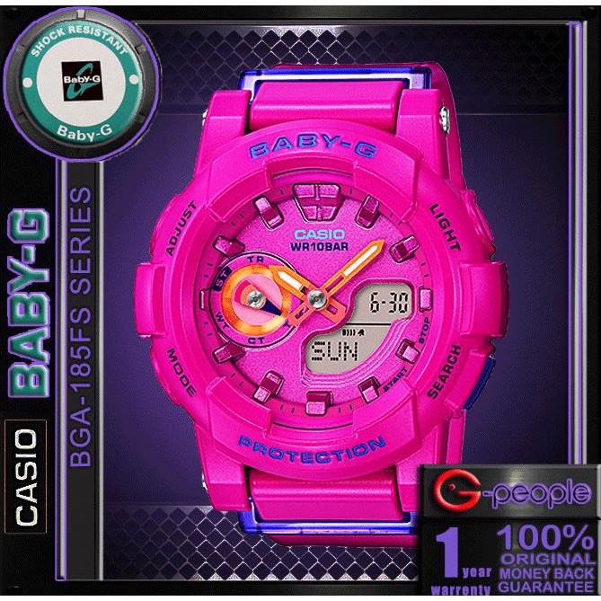 CASIO BABY G BGA 185FS 4A BGA 185FS WATCH 100 ORIGINAL Shopee Malaysia