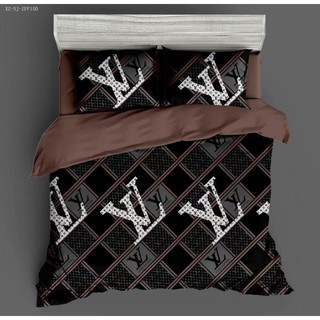 NEW HOTEL Cadar Kain Sejuk Lembut Branded Luxury Premium LV Channel Gucci  Single Queen Bedding Bedsheet With Pillow Cover