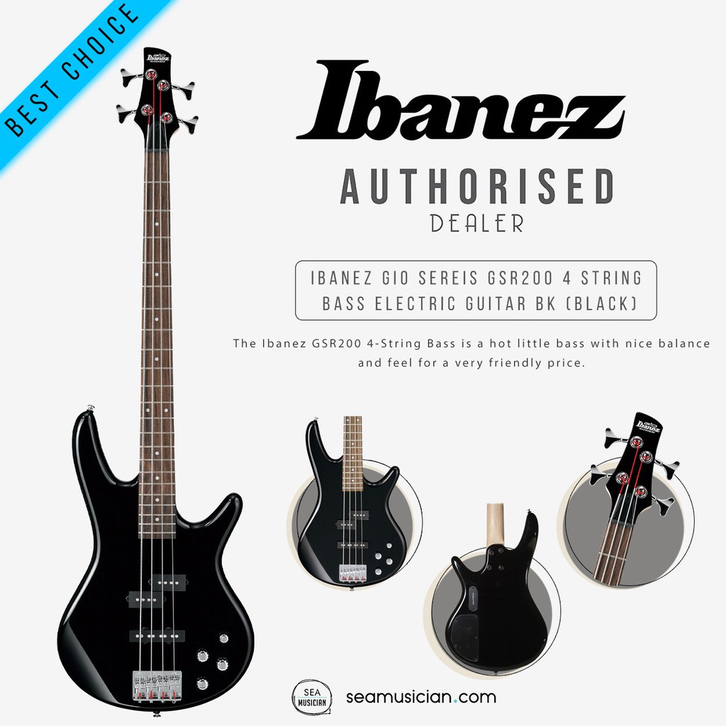 Ibanez deals gsr200 black