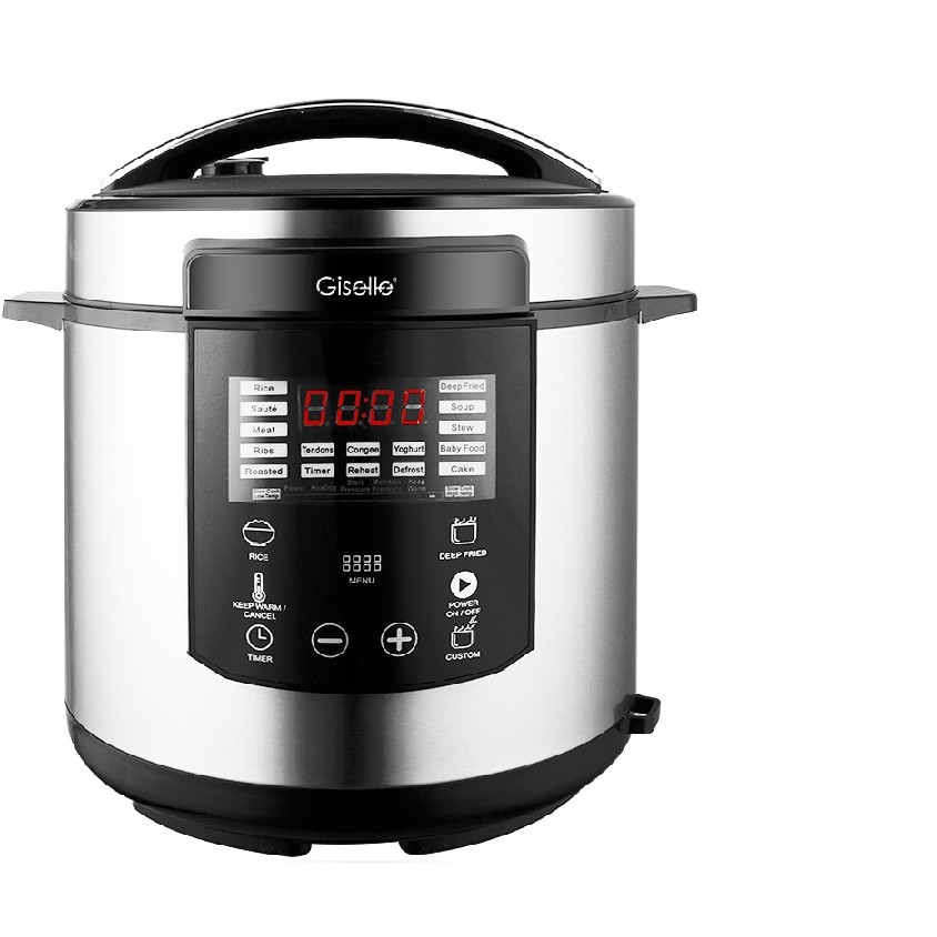 Giselle 6L Digital Pressure Cooker 18 Cooking Programs 4 Advanced Options with Non stick Inner Pot KEA0222 Shopee Malaysia