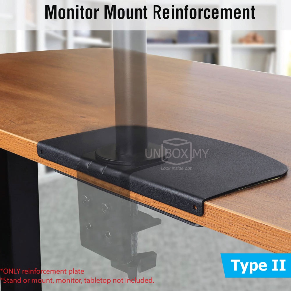 Steel Reinforcement Plate for mounting clamp Monitor Mount Stand desk