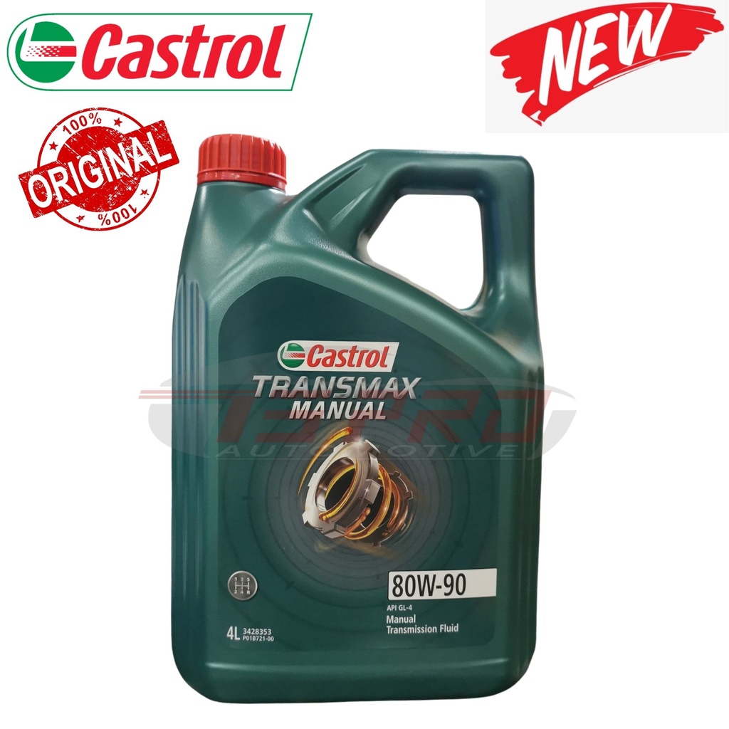 Castrol Manual Gear oil 80W90 4L Saga BLM Gen2 Persona Exora CPS Axia