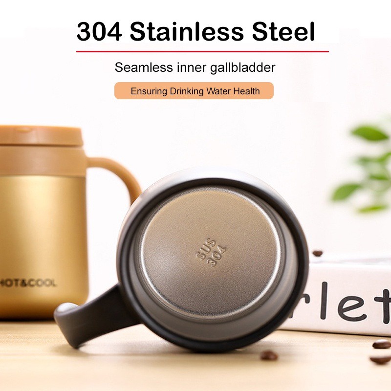 304 Stainless Steel Coffee Mug, Office Gift Cup, Insulated, Cold