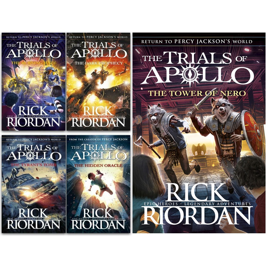 Trials Of Apollo By Rick Riordan Hidden Oracle Dark Prophecy Burning