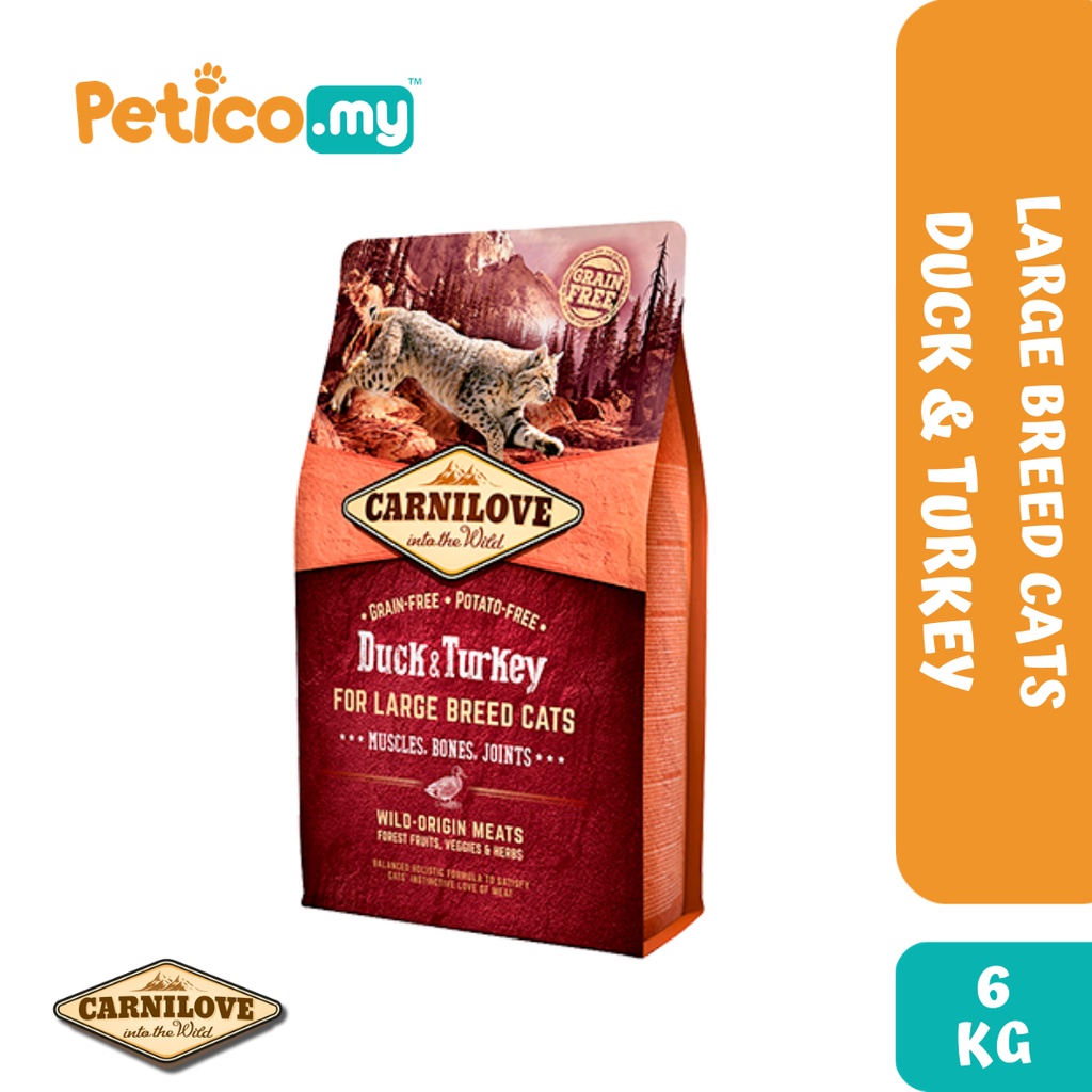 Carnilove Cat Grain Free 6kg Dry Cat Food (Salmon/ Duck/ Chicken/ Carp