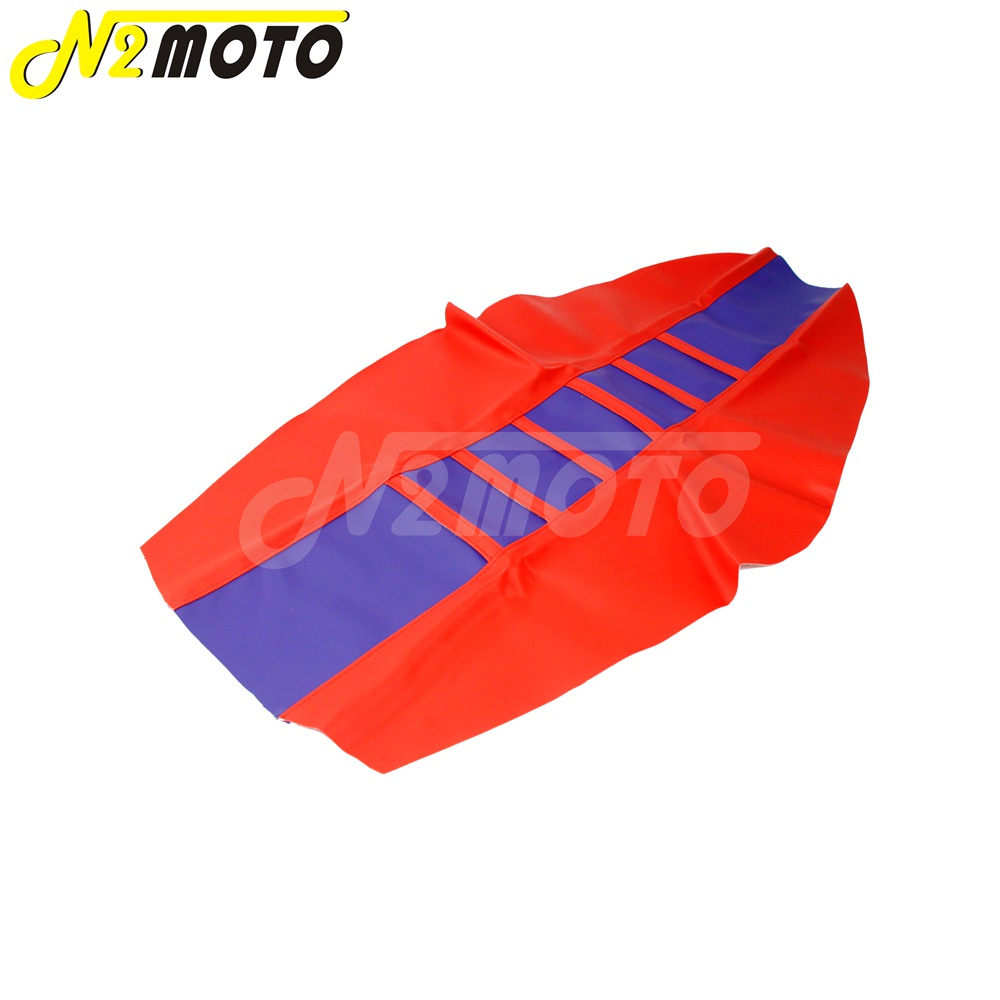 Mx Enduro Dirt Pit Bike Ribbed Gripper Traction Seat Cover For Honda 