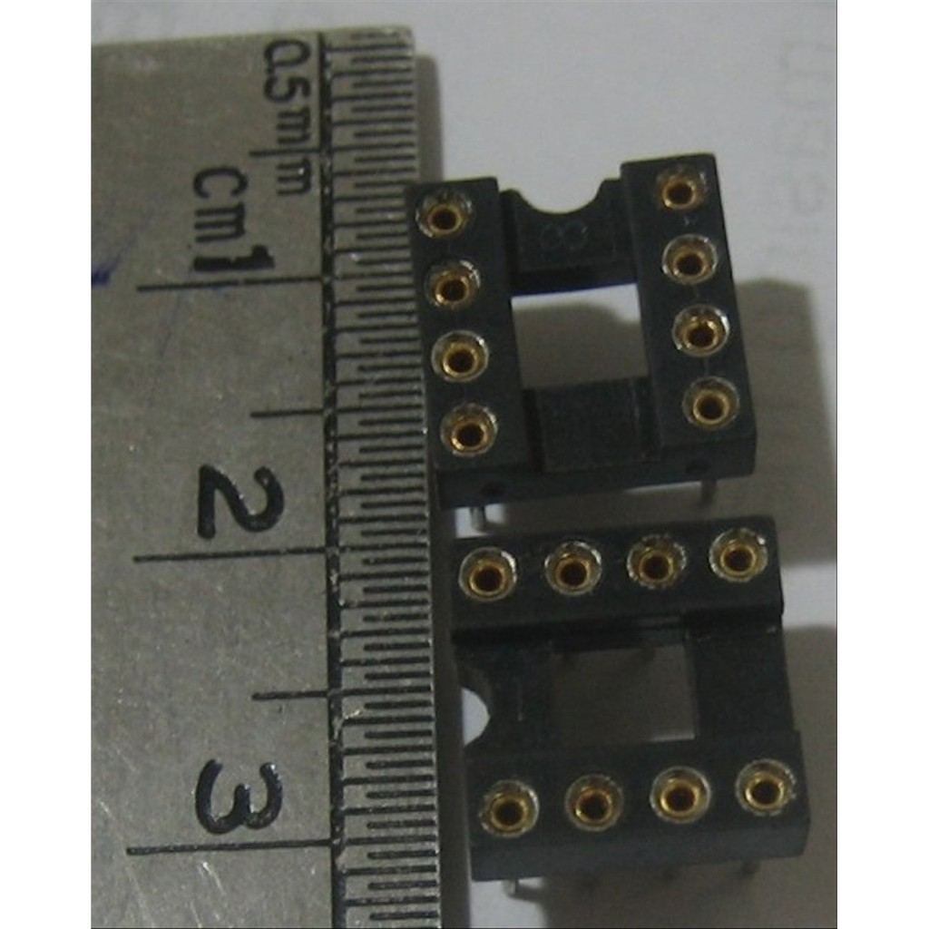 20pcs 2.54mm PCB Board 2 Row 28-Pin DIP Solder Type IC Socket Adapter - .c