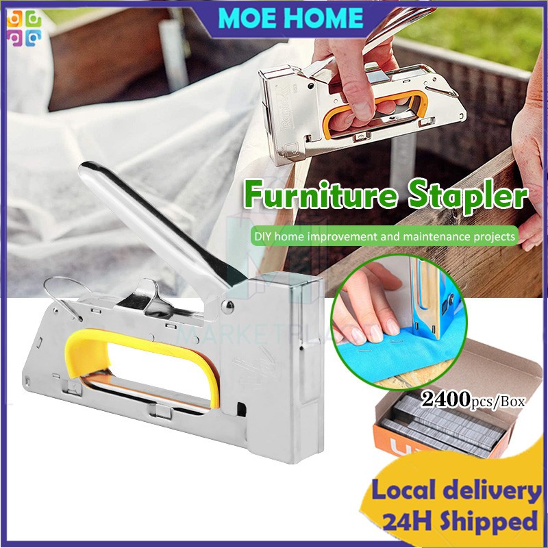 Heavy Duty Hand Stapler Nail Tacker Gun Nail Staple Gun Powerful ...