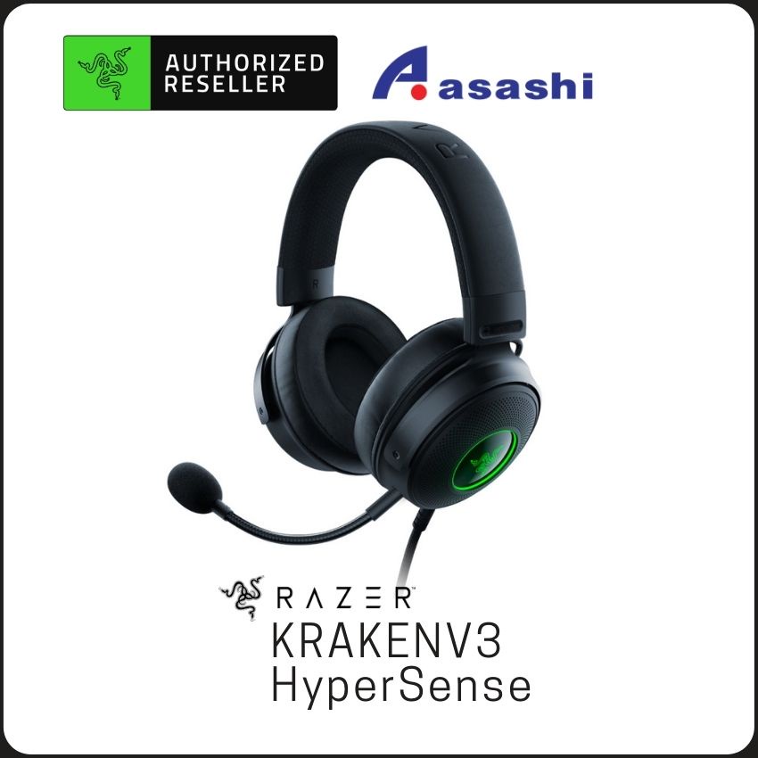 Razer Kraken V3 HyperSense (USB,Triforce,Hyperclear Mic, THX Spatial ...