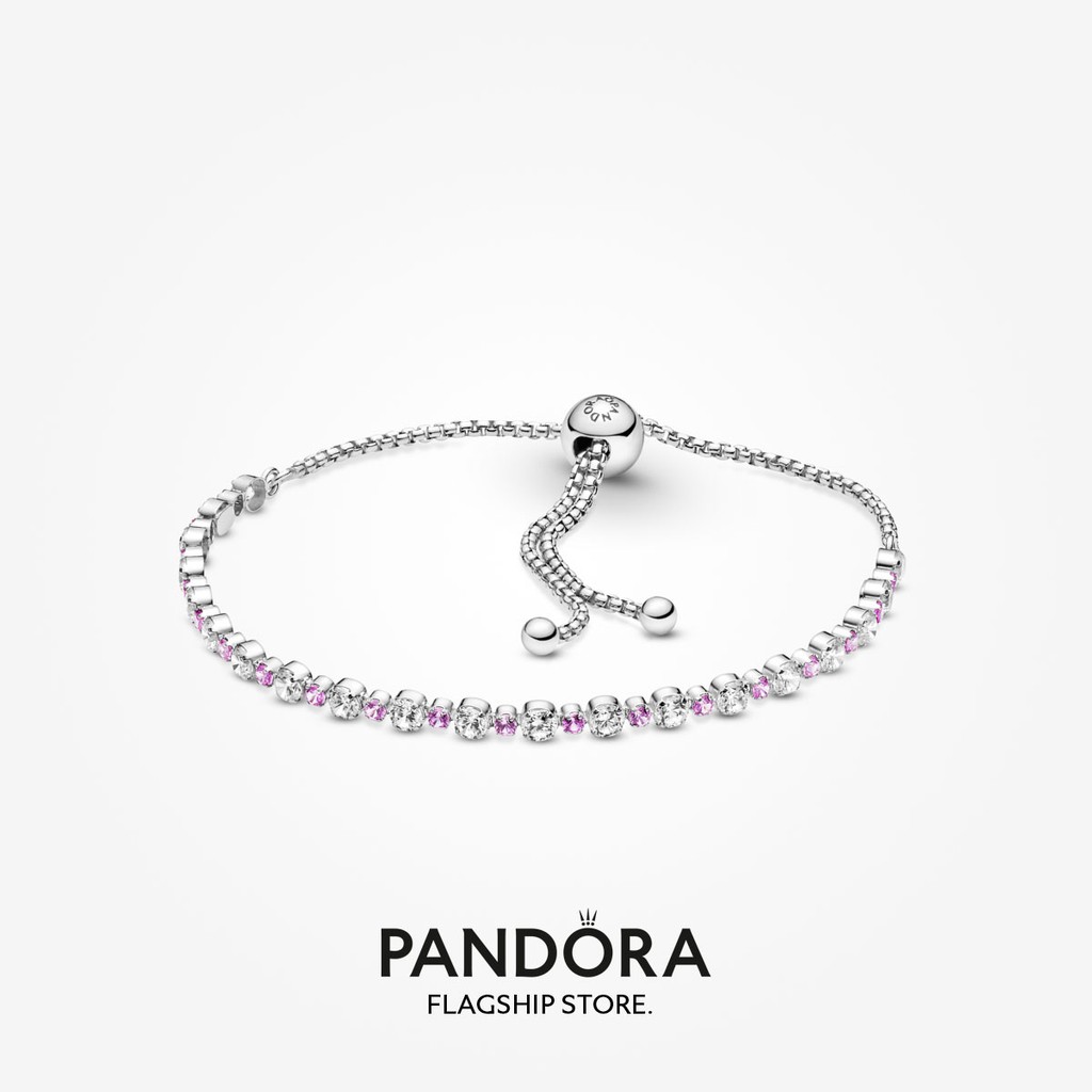 Pandora tennis shop bracelet pink