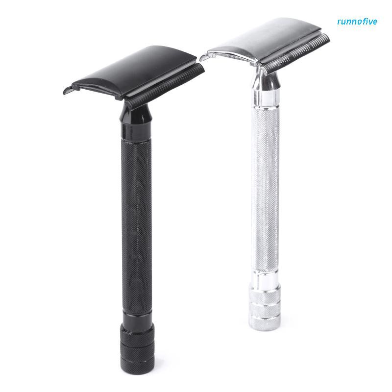 cozy Vintage Manual Short Handle Razor with Brush Classic Safety Double ...