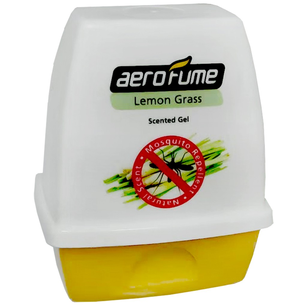 Aerofume Scented Gel Air Freshener Mosquito Repellent Lavender Lemongrass Rose Aqua 2079