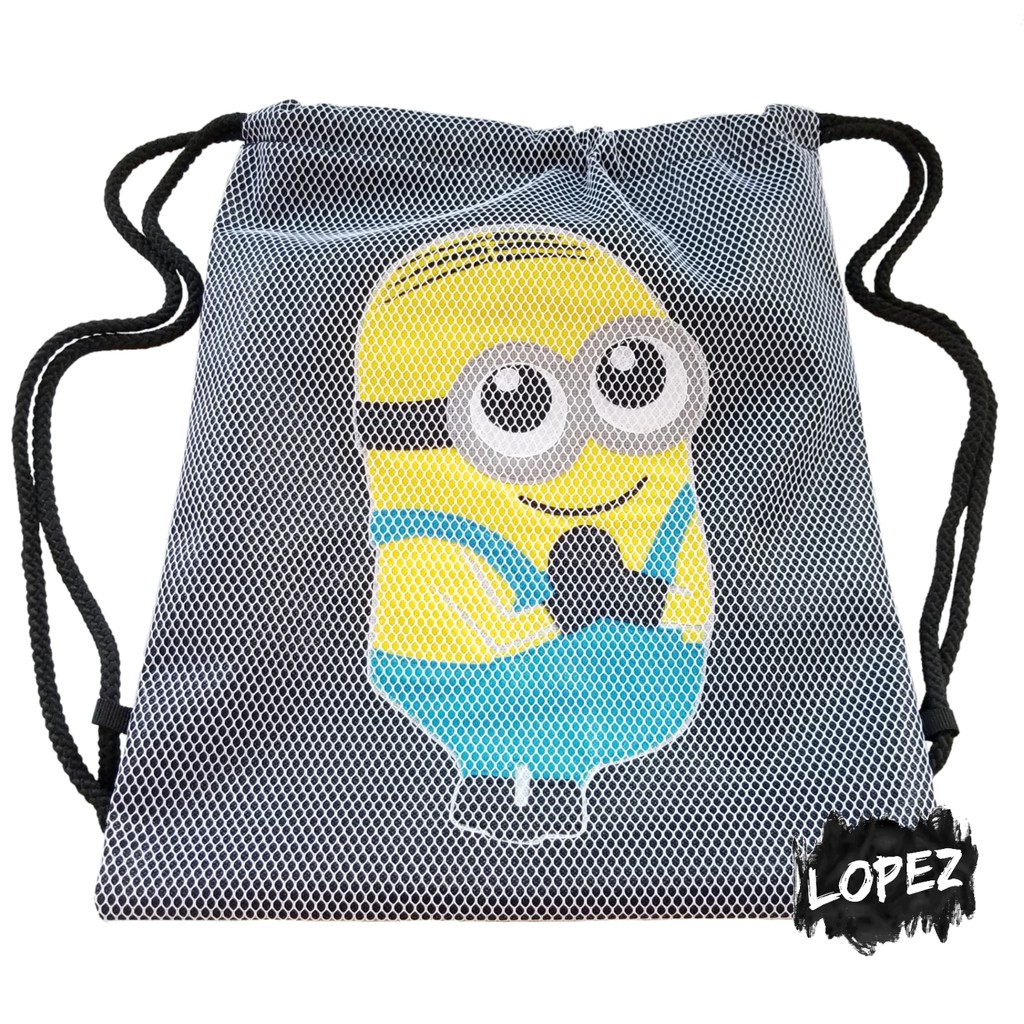 Minion Net Bag / Despicable Me Drawstring Bag / Minions Stuart Kevin ...