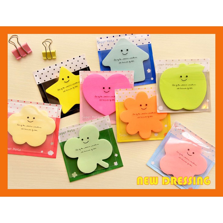 ZK299 - Candy Colour (Assorted Shapes) Sticky Notes | Shopee Malaysia