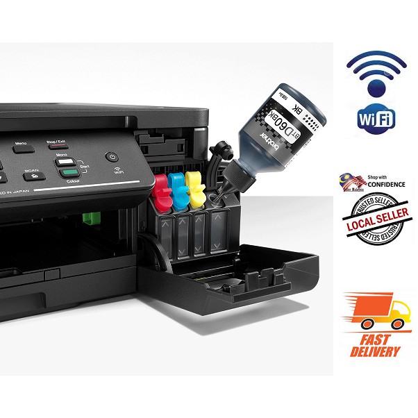 💥WiFi Printer Ready Stock Fast Delivery💥Allinone Brother DCPT510W