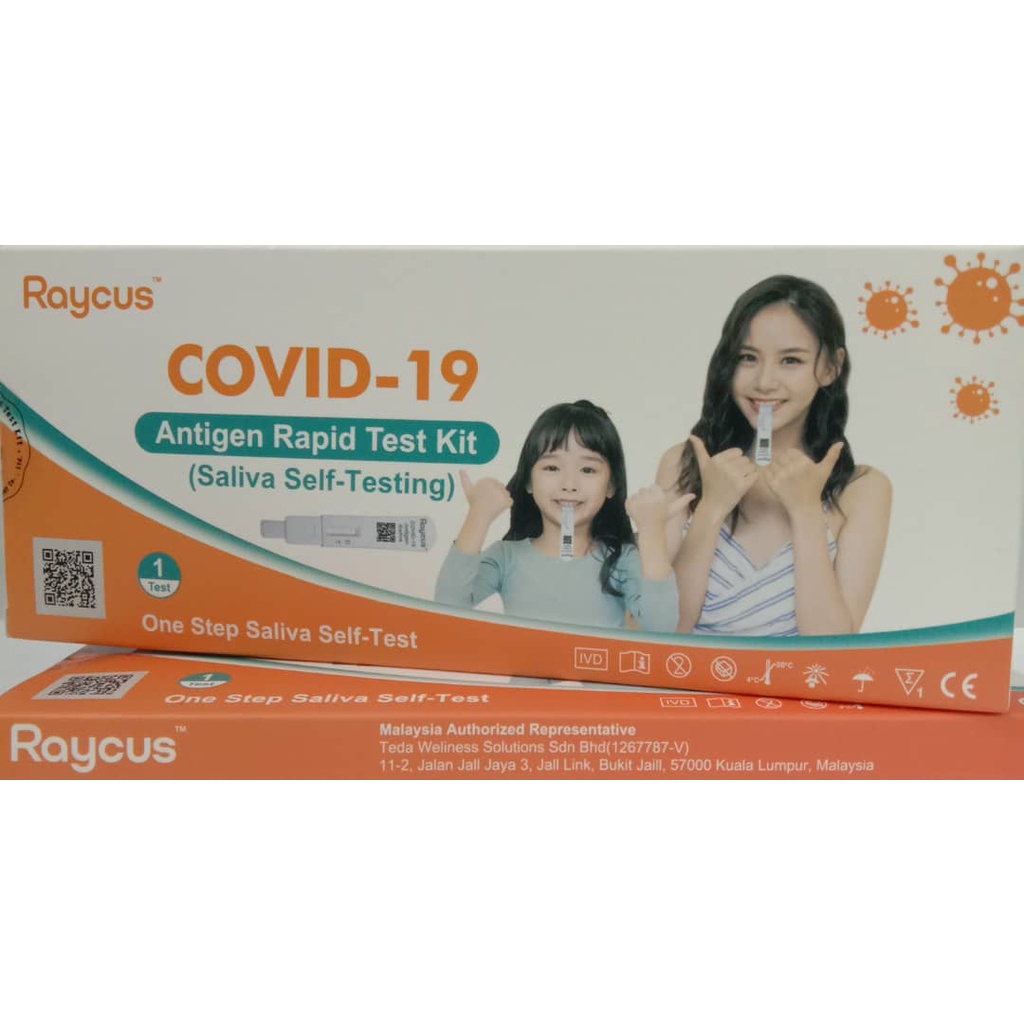 RAYCUS COVID19 ANTIGEN RAPID TEST KIT (SALIVA SELFTESTINGWHISTLE