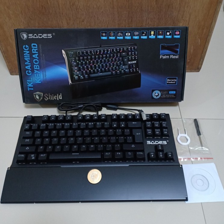 Sades Shield Gaming Keyboard TKL Mechanical RGB | Shopee Malaysia