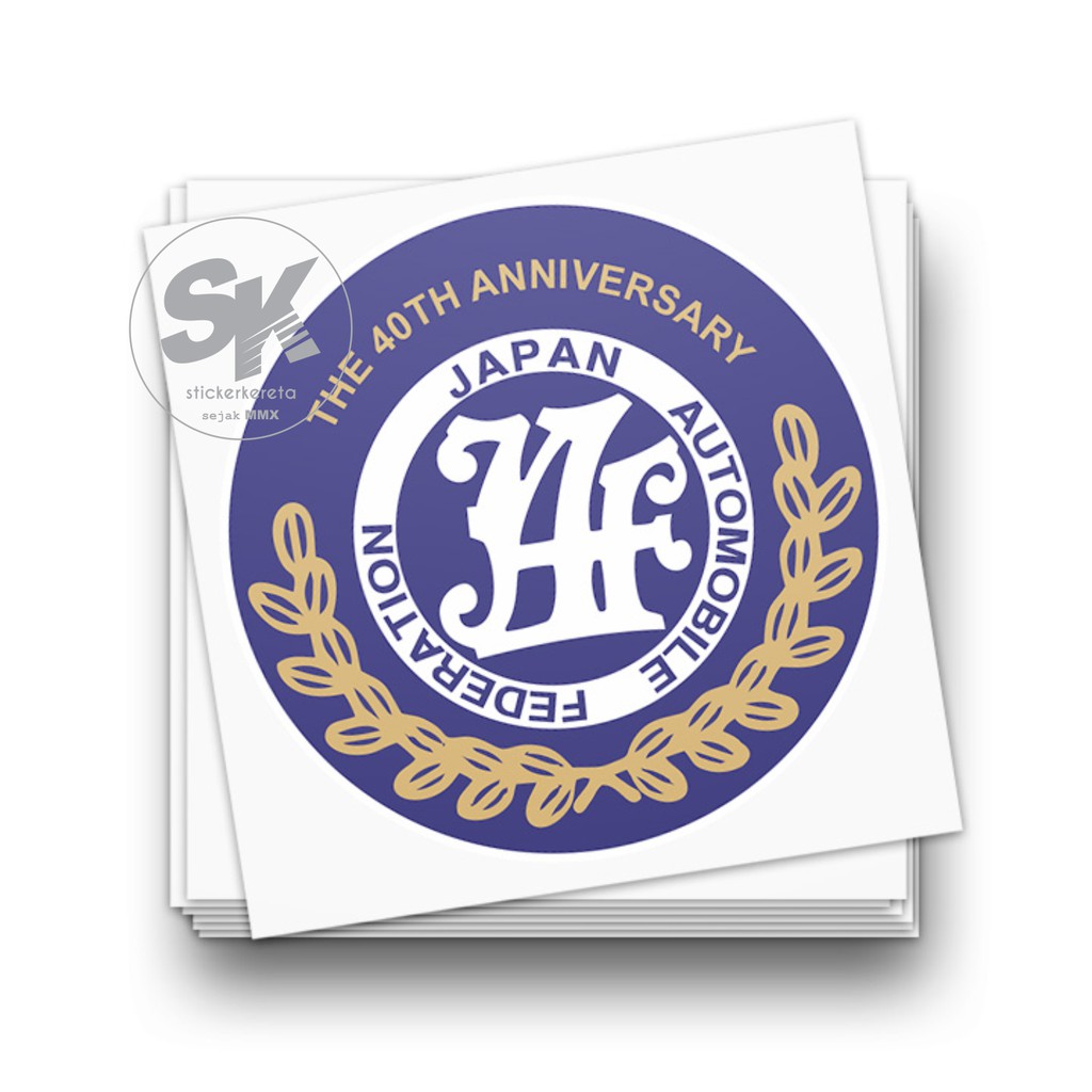JAF 40th Anniversary JDM Car Sticker Vinyl | Shopee Malaysia
