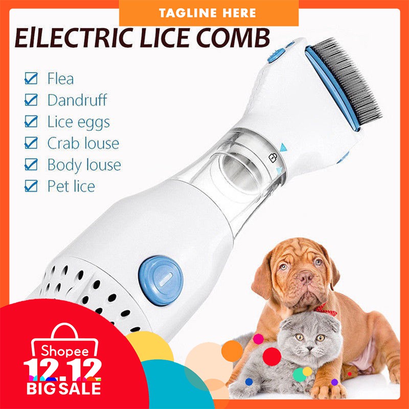 Head Vacuum Lice comb Electric Capture Pet Filter Lice Treatment