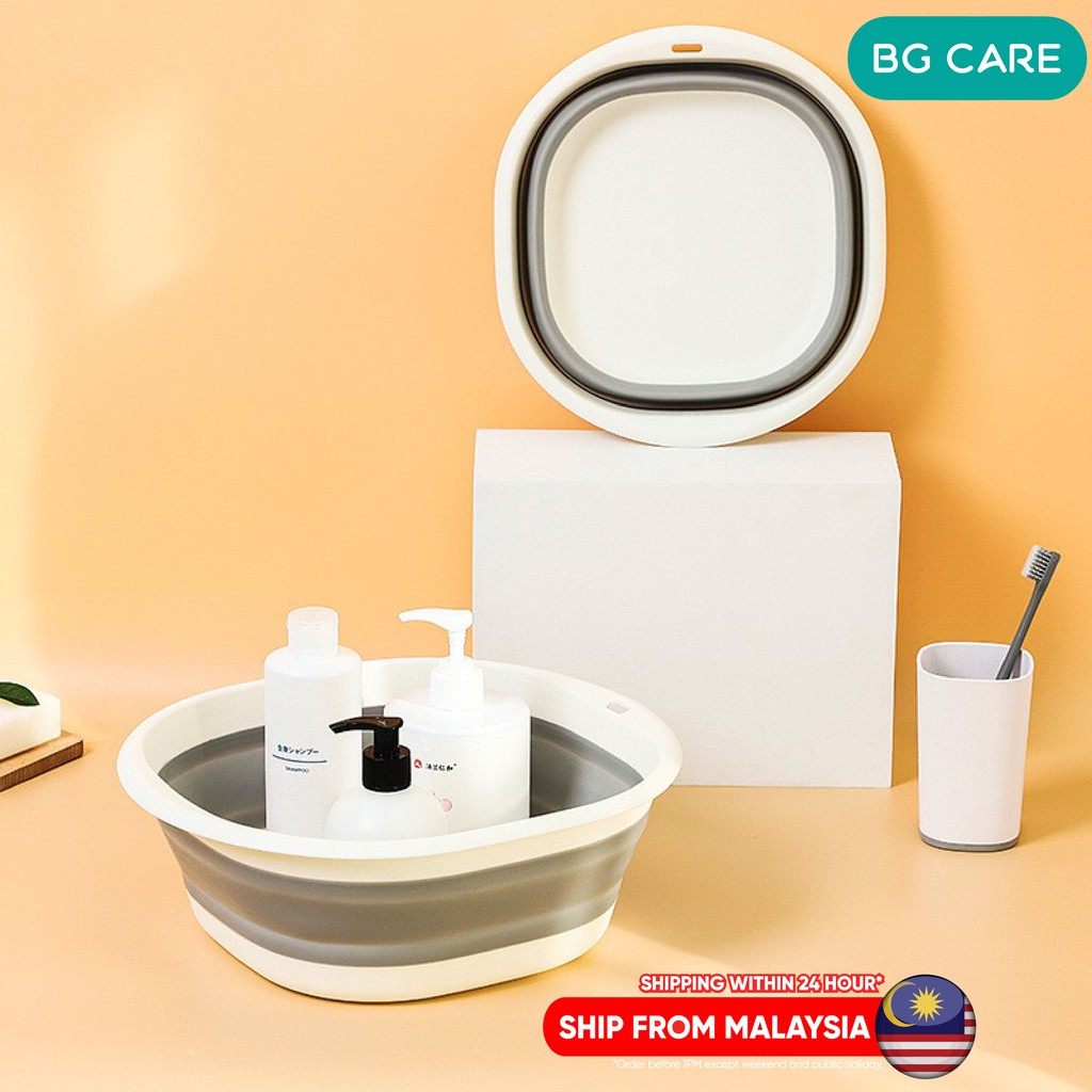 Foldable Bucket / Baldi Lipat / Portable Collapsible Pail for Car ...