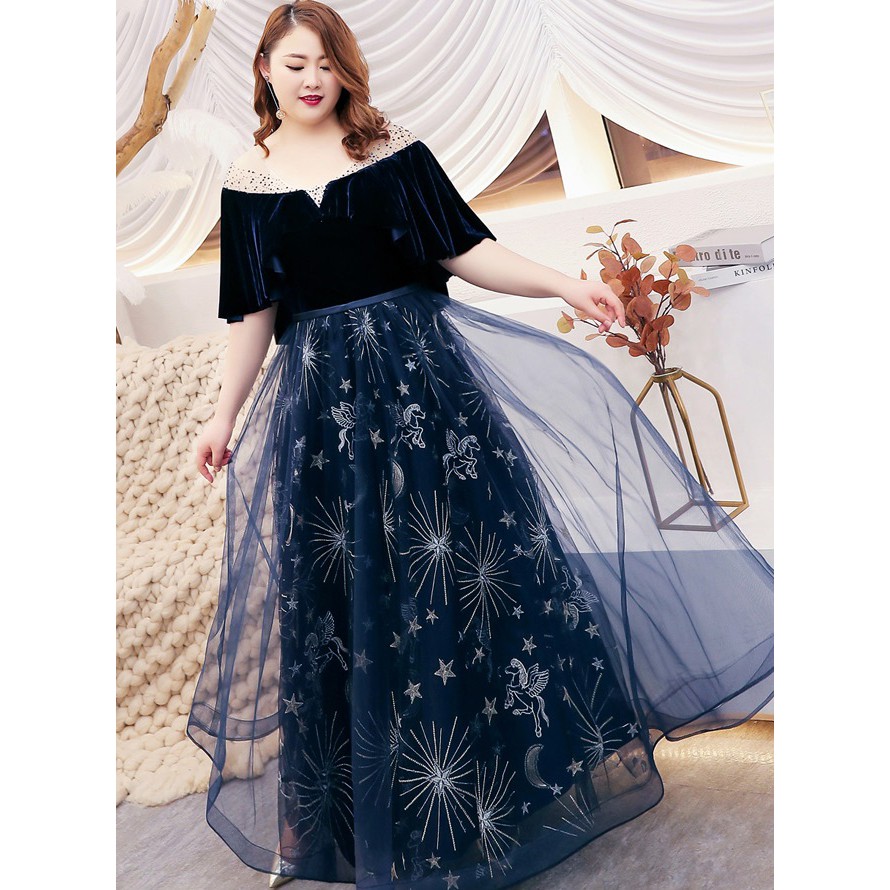 Custom made Plus size S-9XL Bridesmaid Sister Formal Wedding Party Dress  Women Girl Long Lace Dinner Jubah Maxi Dress