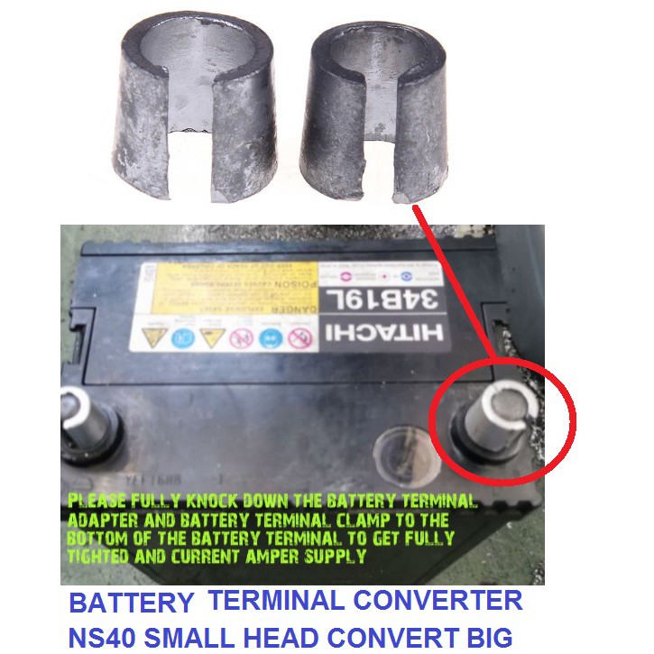 Car Vehicle Battery Terminal Post Adapter Shim batteri spacer battery spacer ns40 convert