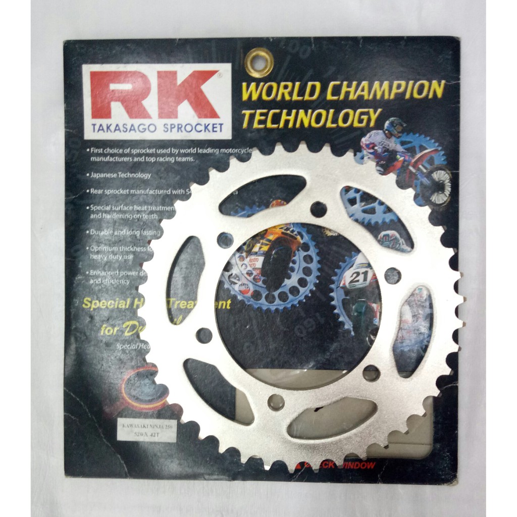 NINJA 250 RK 520 x 40T/46T/47T REAR TAKASAGO SPROCKET Shopee Malaysia