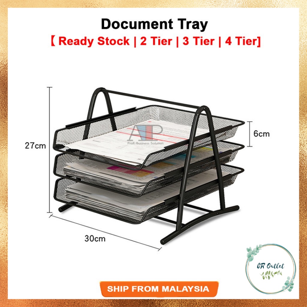 File Document Letter Paper Tray Sorter Collection File Desk Organizer ...