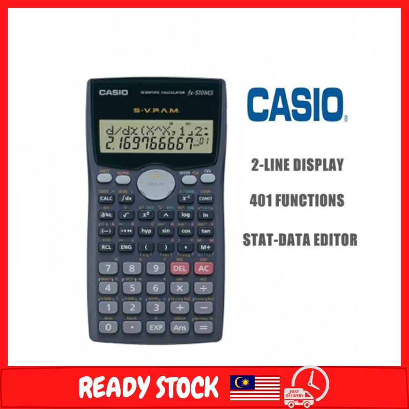 Casio Scientific Calculator FX-570MS Model with 401 Functions(OEM ...