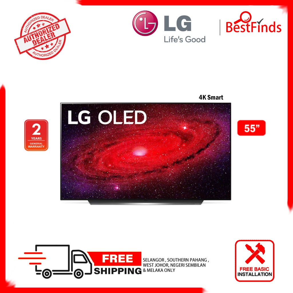 LG 55” 4K Smart SELFLIT OLED TV with AI ThinQ® (2020) OLED55CXPTA