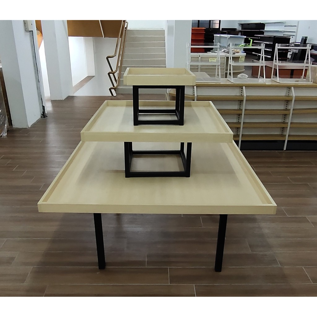 3 Level Table Oppa Rack Rack Square 120*120cm | Shopee Malaysia