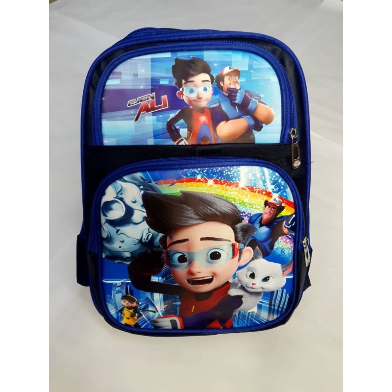 BEG SEKOLAH EJEN ALI 🔥EJEN ALI SCHOOL BAG/BACKPACK ️SAIZ 14 INCI,MUAT ...