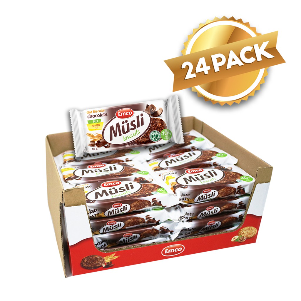Musli Oat Biscuits Chocolate 60g (24 packs) Shopee Malaysia
