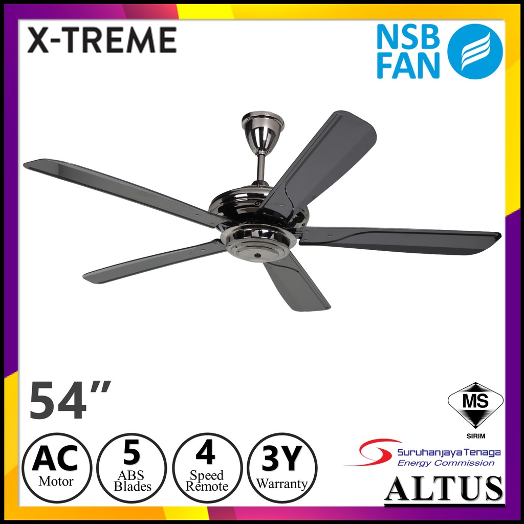 NSB FAN XTREME / MAX 54" REMOTE CONTROL CEILING FAN NSB FAN [4 SPEED